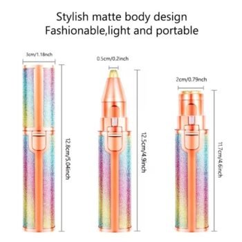 KIN 2 In 1 Flawless Eyebrow Remover Epilator For Women Face & Nose Trimmer with 30 min Runtime & 2 Length Settings.