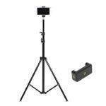 Kin Lightweight Portable 7 Feet Long Tripod Stand with Adjustable Clip Holder & Clamp.