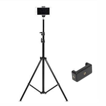 Kin Lightweight Portable 7 Feet Long Tripod Stand with Adjustable Clip Holder & Clamp.