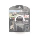 KIN High Quality Alarm Anti-Theft Security System Door Lock with Three Key & Extra Battery(Black).