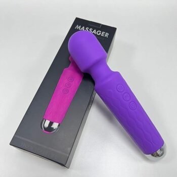 Wand Rechargeable Personal Body Vibrate Massager for Women & Men with Waterproof & Extra-Long Battery.