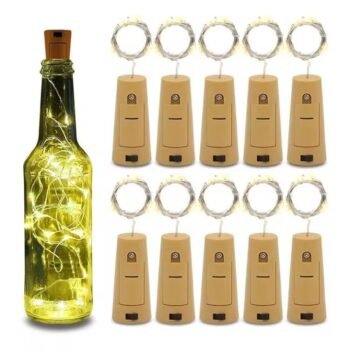 KIN 20 LEDs 2.03 m Yellow Steady String Bottle Cork Rice Lights.