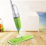 Kin Aluminium Microfiber Floor Cleaning Spray Mop with Removable Washable Cleaning Pad and Integrated Water Spray Mechanism with 360 Degree Floor Cleaning.