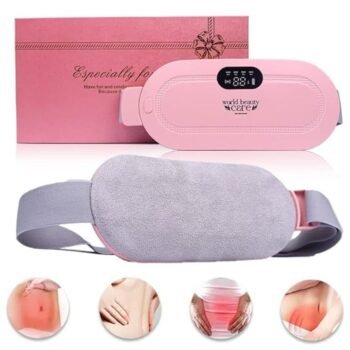 KIN Period Cramp Relief Massager & Heating Pad for Menstrual Pain with Multi Functionality.