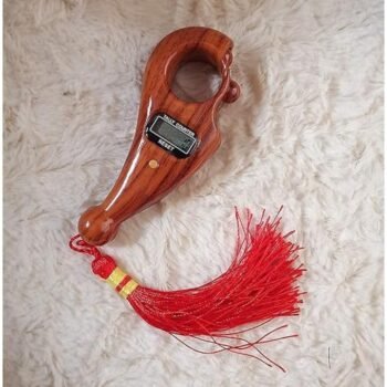 Kin Digital Tally Counter With Wooden Colour Rotating Prayer Bead with 5 Digit LCD Display.