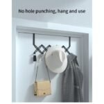 KIN Heavy Duty Metal Over Door Hanger for Cloths, Drill Free & Hooks Door Hanger
