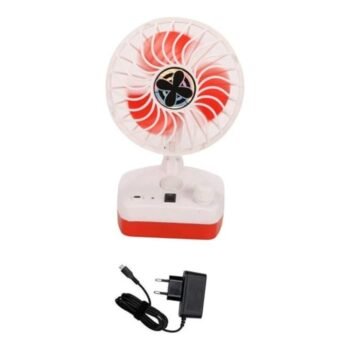 KIN Mini Rechargeable Portable Cool Fan with Led Light for Home, office & Car.