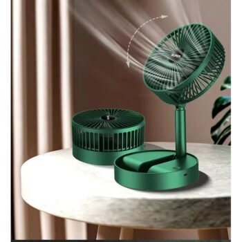 Kin 3 Mode Speed Silent USB Portable, Rechargeable & Foldable Small Desk Fan for Home & Outdoor.