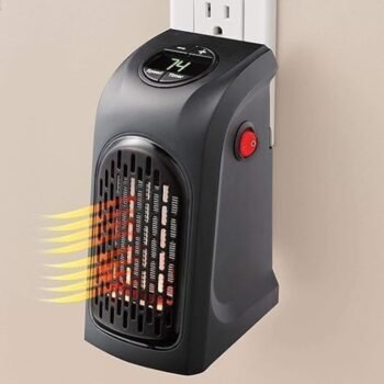 Kin Mini Electric Portable Handy Heater for Room with Warm Air Blower & Temperature Control Digital Display.(Black)