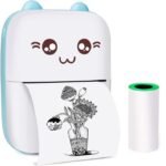 Kin Bluetooth Mini Thermal Portable Inkfree Printer with Paper Roll.