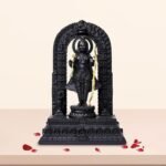 Kin Shree RamLalla Ayodha Murti Idol for Pooja & Decorative Showpiece - 25 cm (Poly-resin, Black)