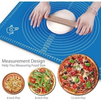 Kin Reusable Food-grade Non-Stick Silicone Mat with Various Measurements for Roti Making with Non Slip.