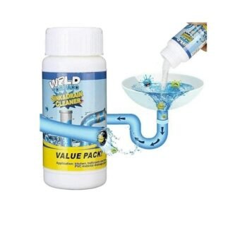 KIN Sink & Drain Cleaner Powder for Clog Drain Opener (250 gm)